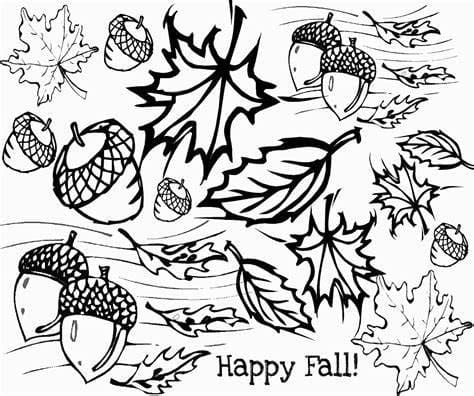 Print Autumn Image coloring page