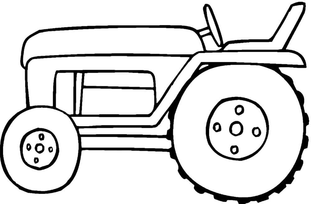 Print Tractor coloring page