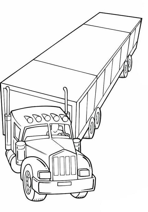 Print Trucks coloring page