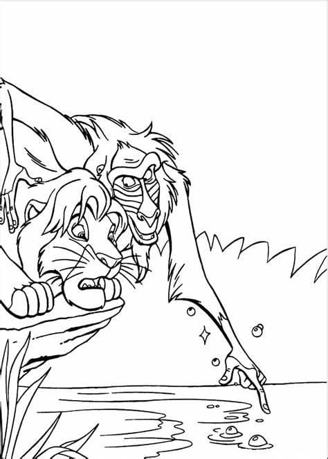 Printable Lion King coloring page