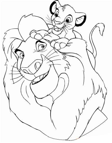 Printable Lion King Image coloring page