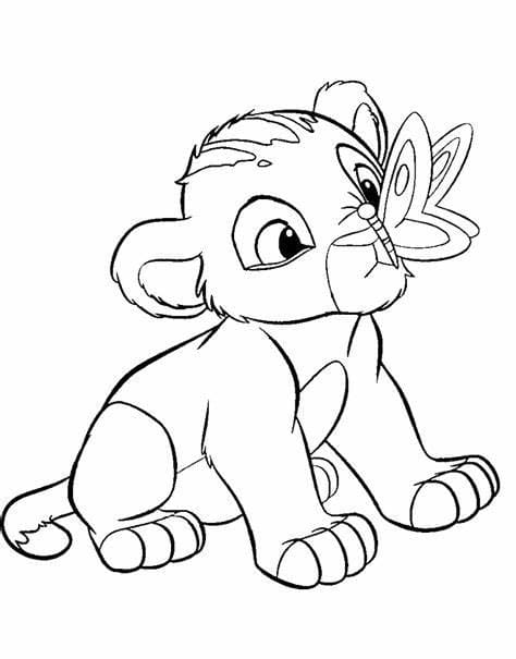 Simba Image coloring page
