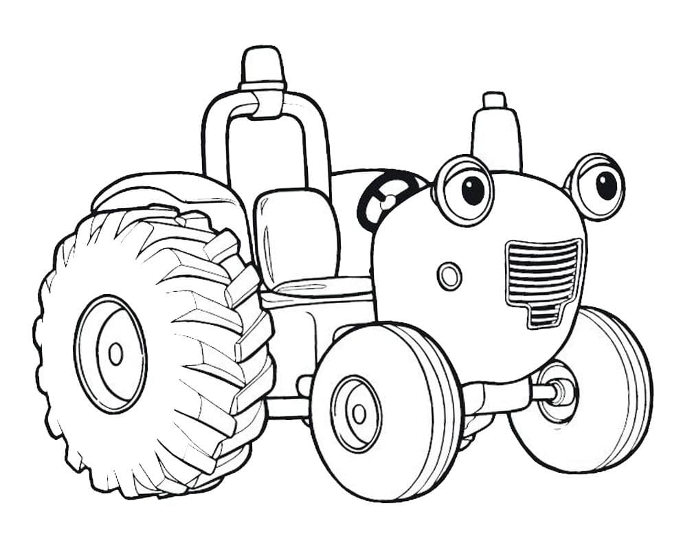 Tractor Outline coloring page