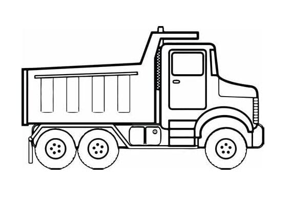 Trucks coloring page