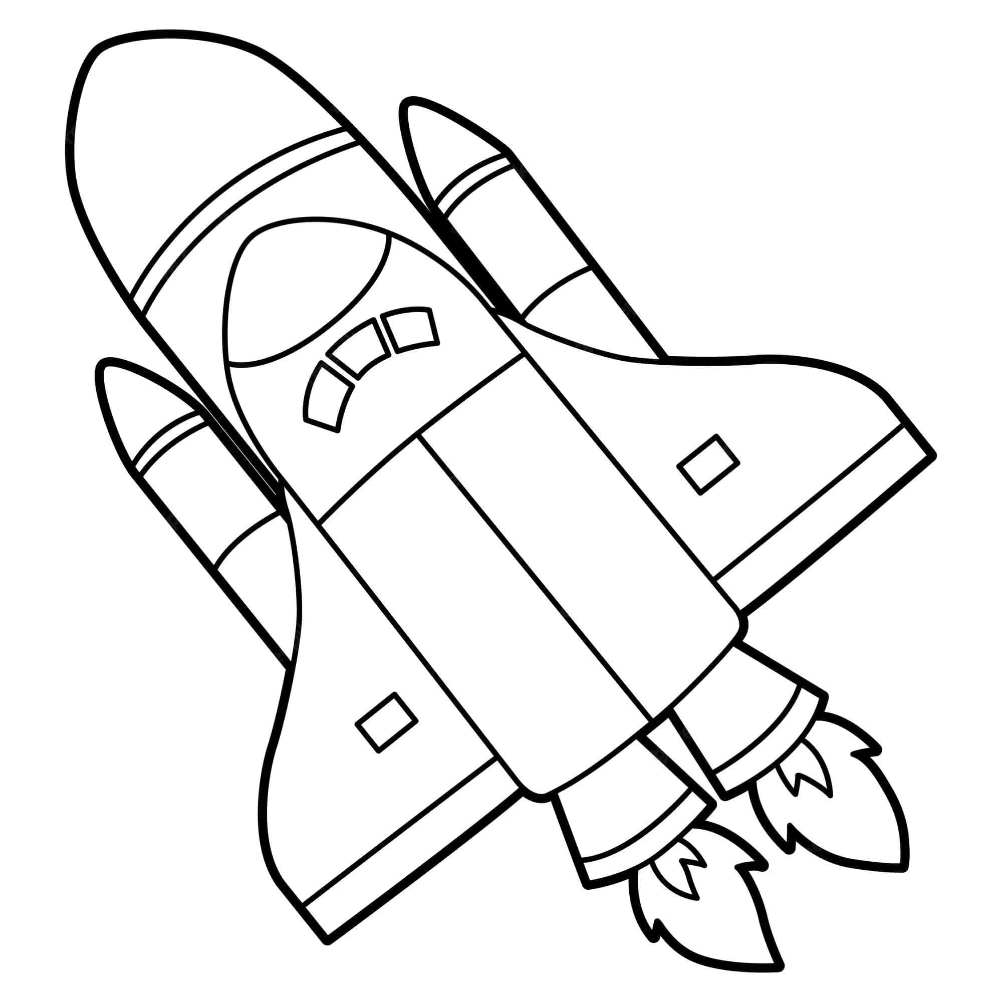 빅 로켓 coloring page