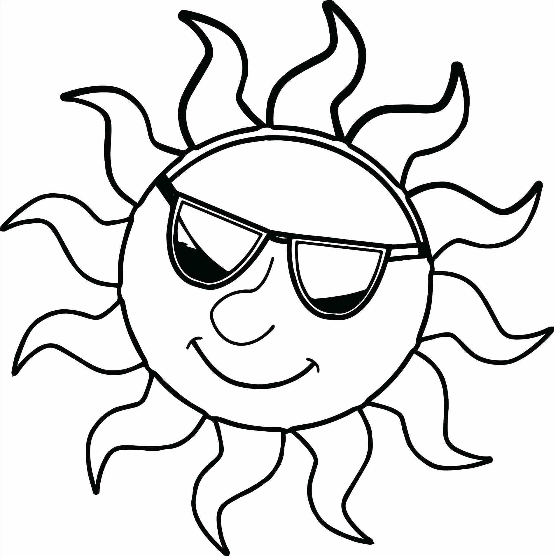 Cool Sun coloring page
