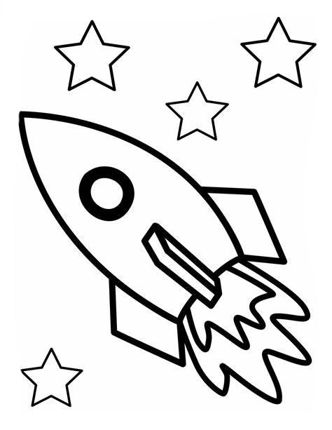 어린이를 위한 무료 로켓 coloring page
