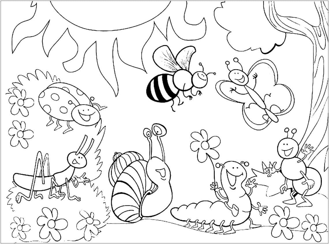 곤충 이미지 coloring page