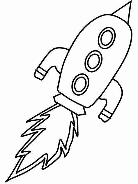 학생을 위한 로켓 coloring page