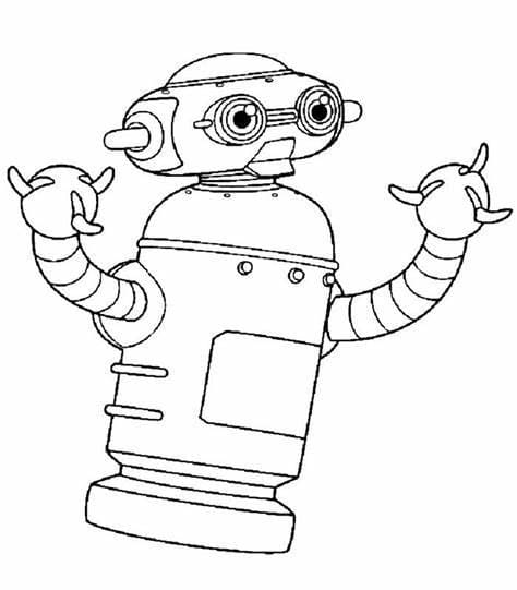 현대 로봇 이미지 coloring page