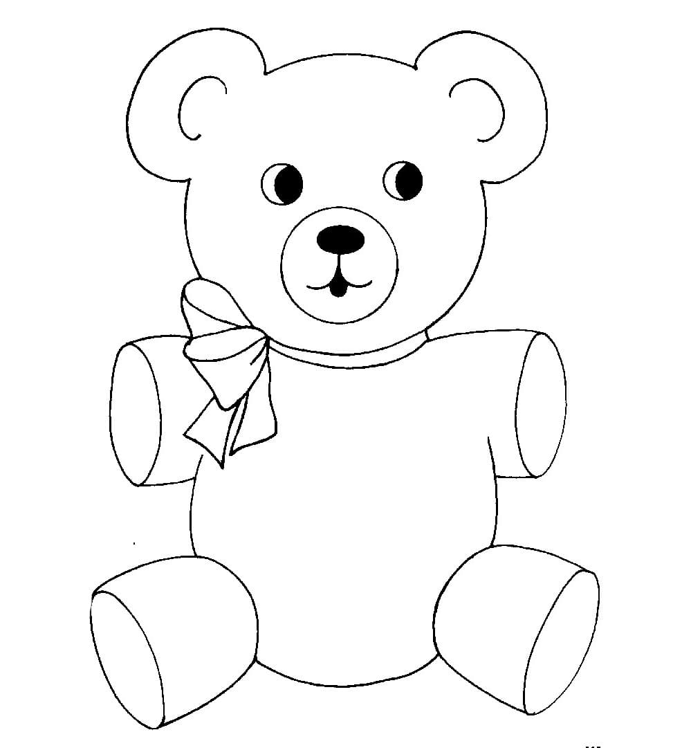 일반 테디베어 coloring page