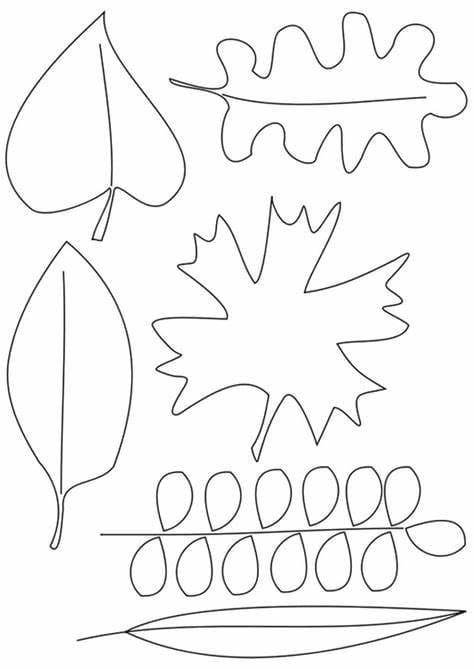 인쇄 가능한 잎