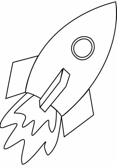 인쇄 가능한 로켓 개요 coloring page