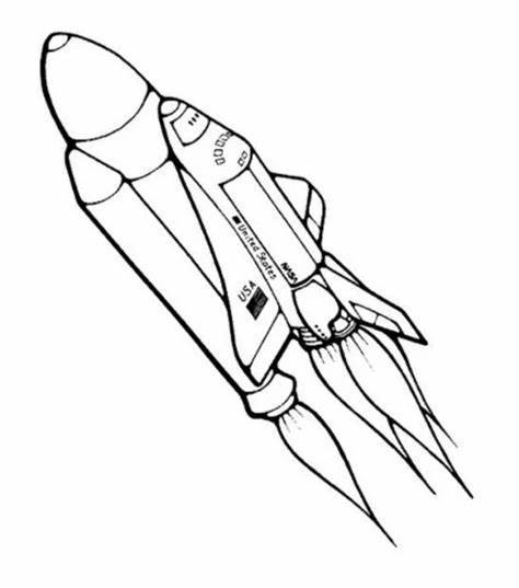 인쇄 가능한 로켓 coloring page