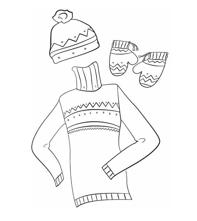 인쇄 가능한 옷 coloring page