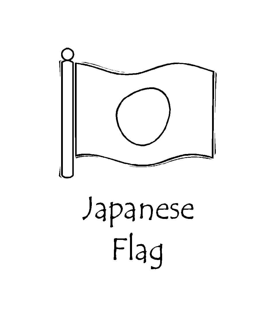 일본의 국기 색칠하기놀이