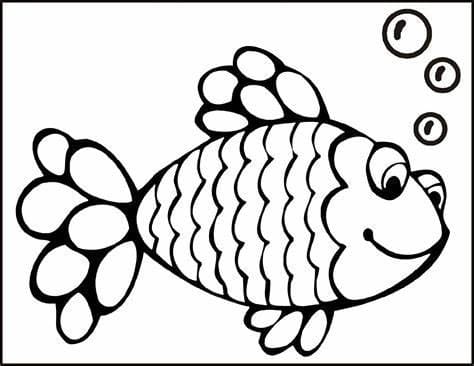 재미있는 물고기 coloring page