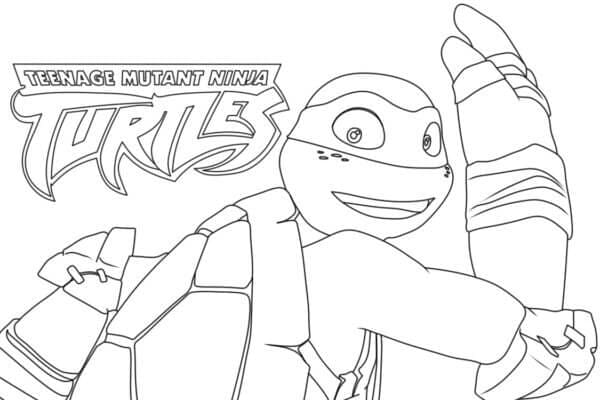 재미있는 닌자 거북이 이미지 coloring page