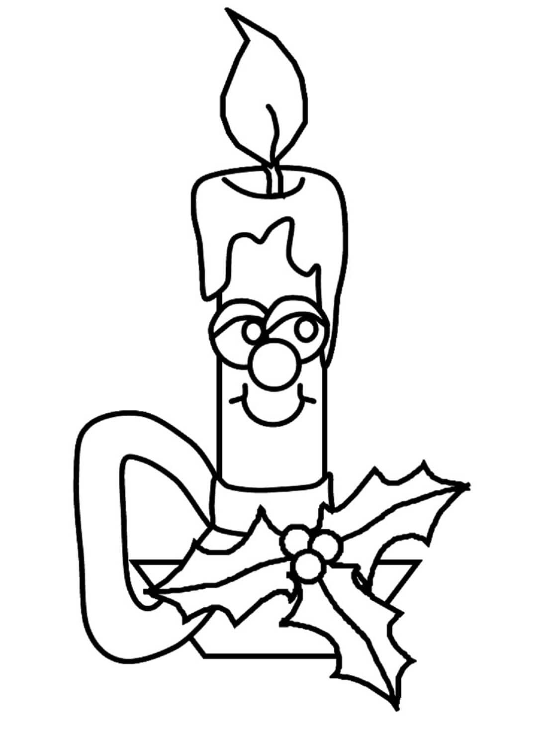 재미있는 양초 coloring page