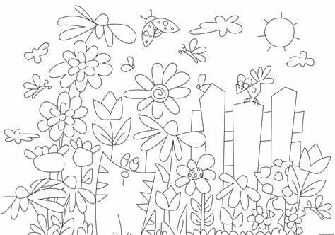 정원 coloring page