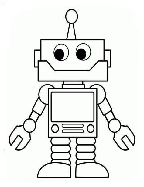 로봇 – 시트 10 coloring page