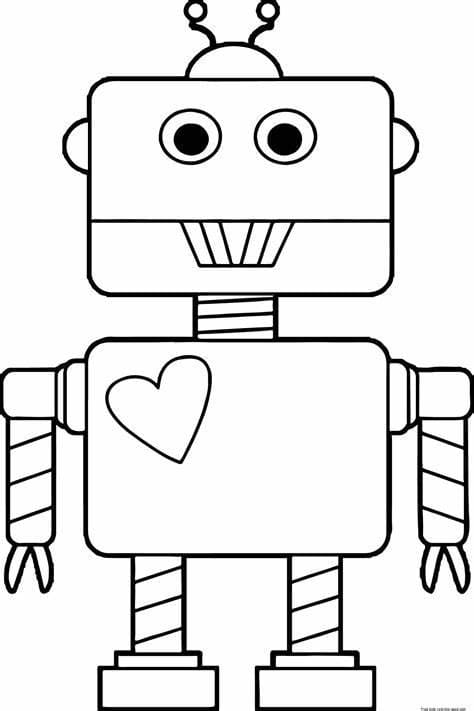 로봇 – 시트 11 coloring page