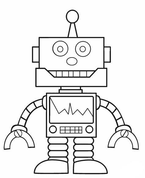 로봇 – 시트 15 coloring page