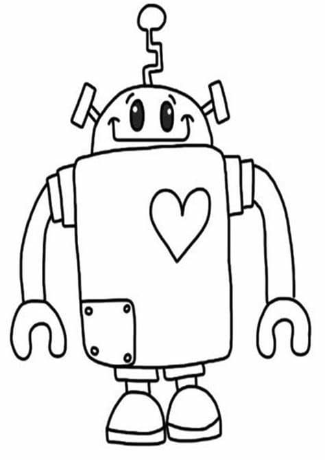 로봇 – 시트 16 coloring page