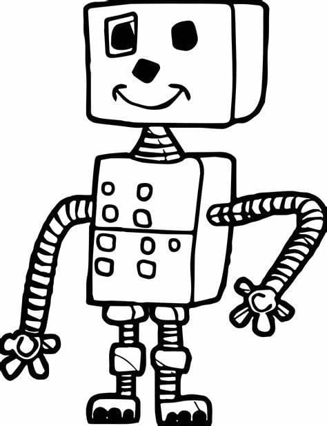로봇 – 시트 6 coloring page