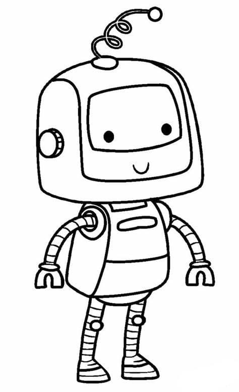 로봇 – 시트 7 coloring page