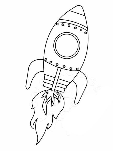 로켓 개요 coloring page