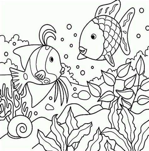 물고기 한 쌍 coloring page