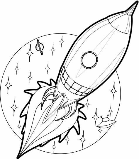 무료 인쇄 로켓 이미지 coloring page