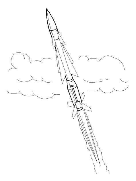 무료 인쇄 로켓 coloring page