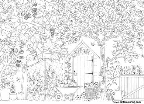 무료 정원 coloring page
