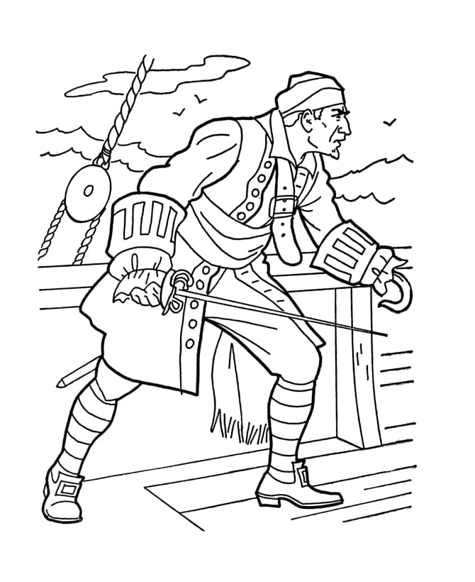 무료 캐리비안의 해적 이미지 coloring page