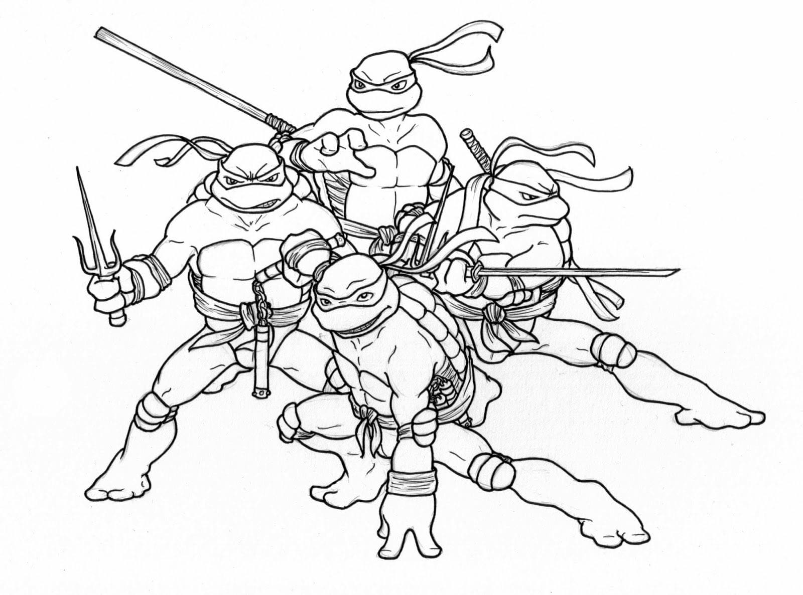 십대 돌연변이 닌자 거북이 coloring page