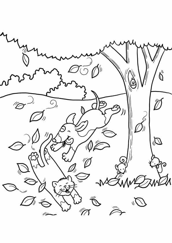 시원한 가을 coloring page