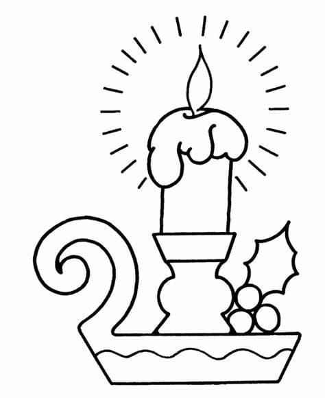 양초 JPG coloring page