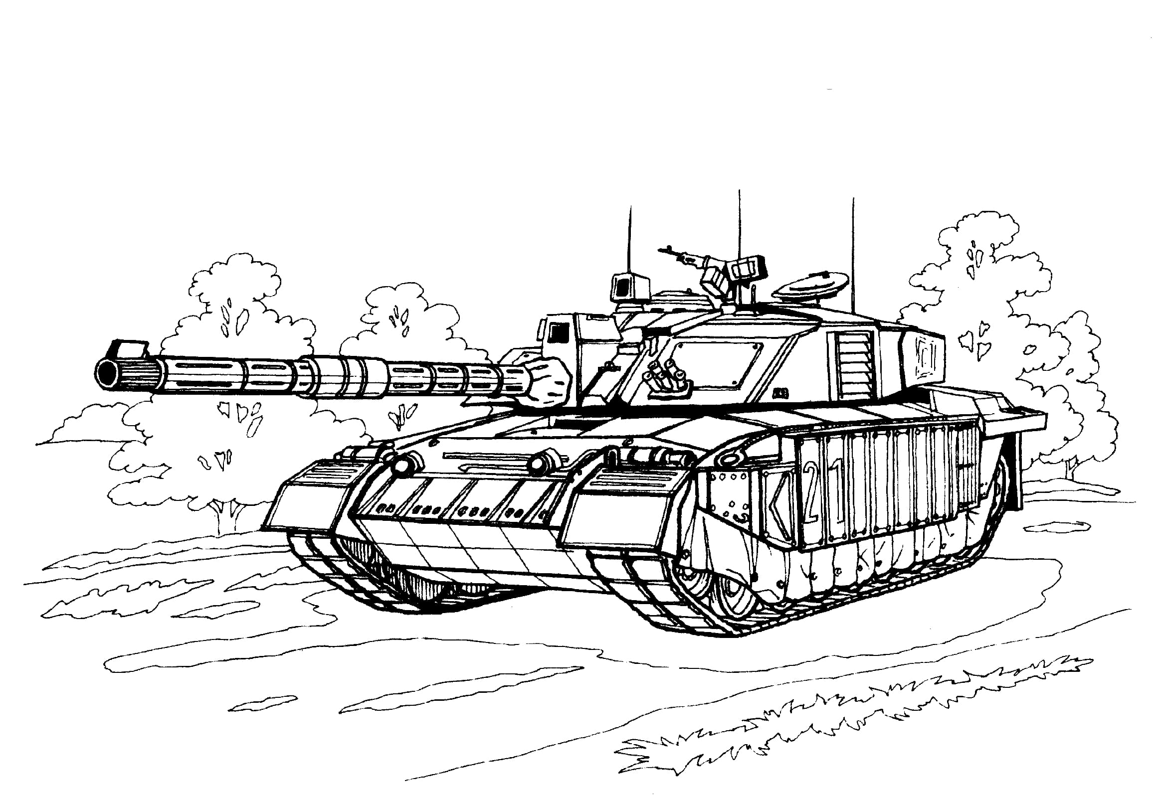 육군 탱크 이미지 인쇄