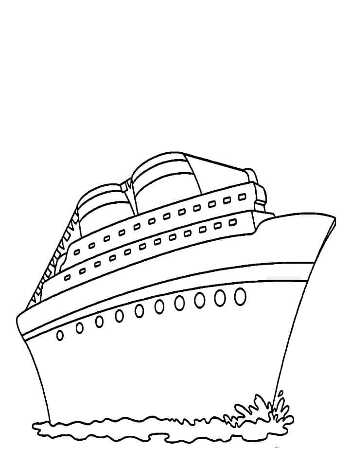 유람선 이미지 coloring page