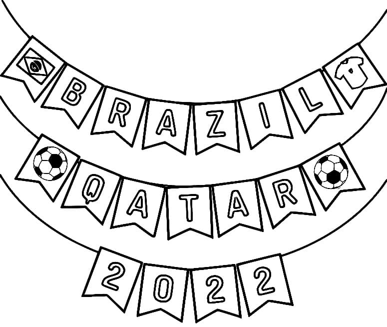 2022년 브라질 월드컵 coloring page