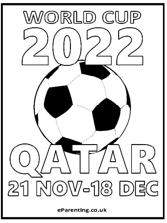 2022년 카타르 월드컵 coloring page
