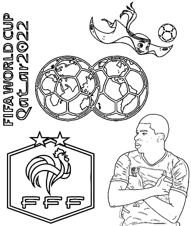 2022년 프랑스 월드컵 coloring page