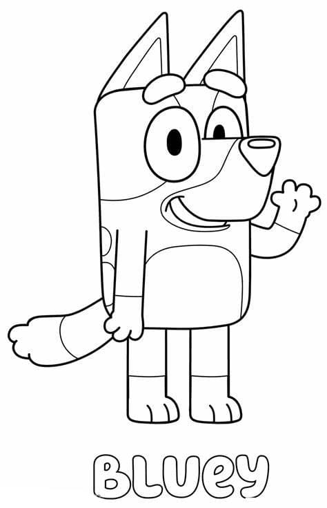 Bluey JPG coloring page