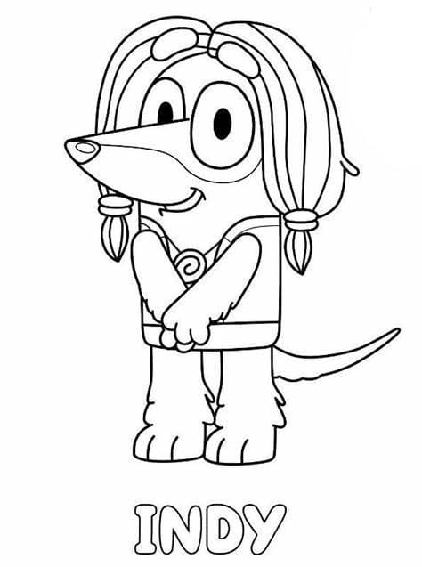Indy coloring page