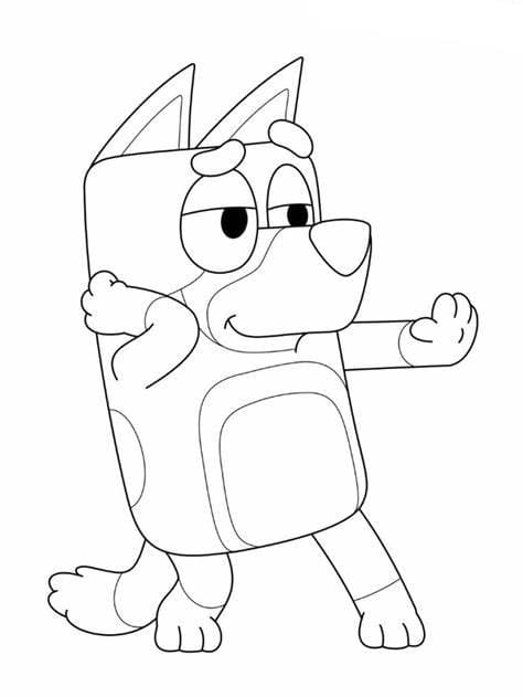 Bluey 9 coloring page