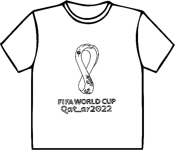 축구 유니폼 FIFA 월드컵 2022 coloring page