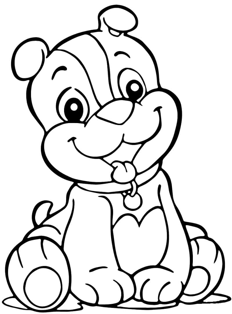 Cute Rubble Paw Patrol coloring page