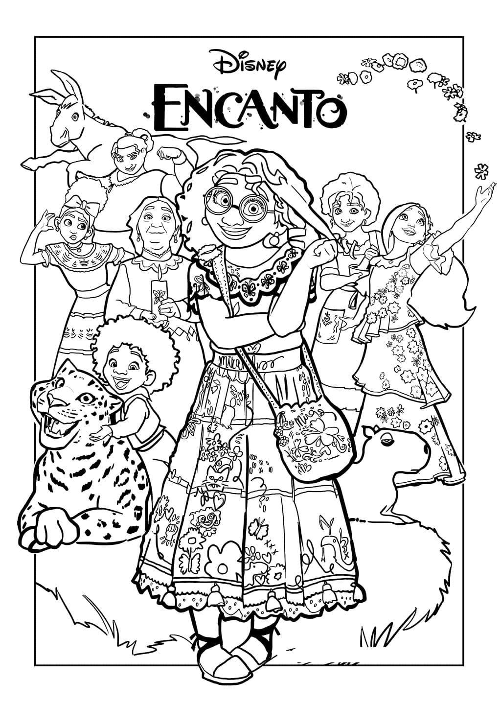 엔칸토의 등장인물 coloring page